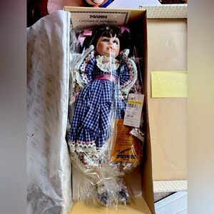 Vintage Mann Porcelain doll